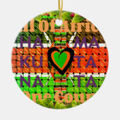 Kenya Hakuna Matata Keramikornament (Vorne)