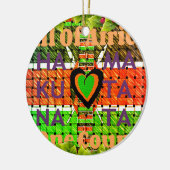 Kenya Hakuna Matata Keramikornament (Links)