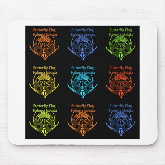 Kenya Hakuna Matata Mousepad (Vorne)