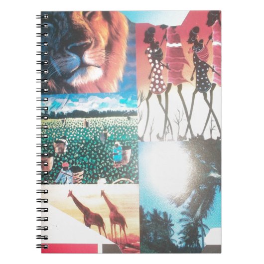 Kenya Hakuna Matata Notebook Notizblock (Vorderseite)