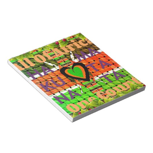 Kenya Hakuna Matata Notizblock (angewinkelt)