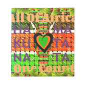 Kenya Hakuna Matata Notizblock (Vorderseite)