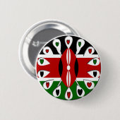 Kenya Hearts Button (Vorne & Hinten)