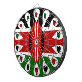 Kenya Hearts Dartscheibe (Vorderseite rechts)