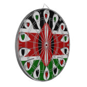 Kenya Hearts Dartscheibe (Vorderseite Links)