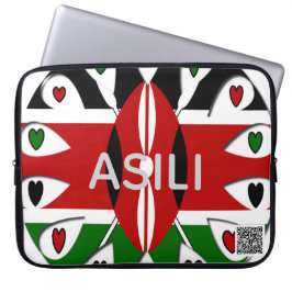 Kenya Heritage Asili Origin | Customizable Flag Ke Laptopschutzhülle