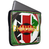 Kenya Heritage: Dhahabu (Gold/Wealth) Customizable Laptopschutzhülle (Vorne Rechts)