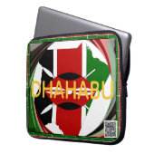 Kenya Heritage: Dhahabu (Gold/Wealth) Customizable Laptopschutzhülle (Vorderseite Links)