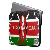 Kenya Heritage Tuko Pamoja Pulling together Tech Laptopschutzhülle (Vorderseite Links)