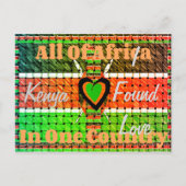 Kenya Ich fand Liebe Postkarte (Vorderseite)