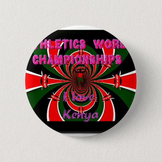 Kenya International Athletics Sports Button (Vorderseite)