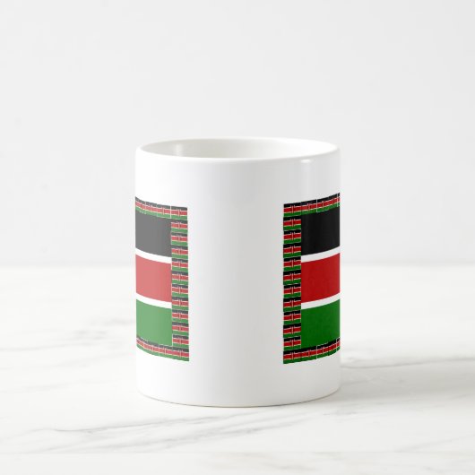 Kenya Kenyan Flags Kaffeetasse (Mittel)