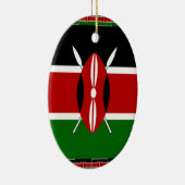 Kenya Kenyan Flags Keramik Ornament (Rechts)