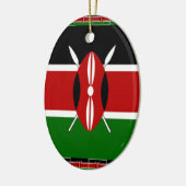 Kenya Kenyan Flags Keramik Ornament (Links)