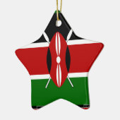 Kenya Kenyan Flags Keramikornament (Links)