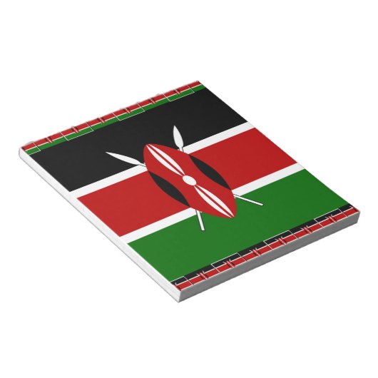 Kenya Kenyan Flags Notizblock (angewinkelt)