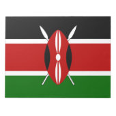 Kenya Kenyan Flags Notizblock (Vorderseite)