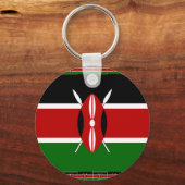 Kenya Kenyan Flags Schlüsselanhänger (Vorderseite)
