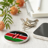 Kenya Kenyan Flags Schlüsselanhänger (Seite)