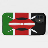 Kenya Maasai Flagge Bendera ya Kenya Case-Mate iPhone Hülle (Rückseite (Horizontal))