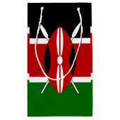 Kenya Maasai Flagge Bendera ya Kenya Kleine Geschenktüte (Rückseite)