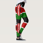 Kenya Maasai Flagge Bendera ya Kenya Leggings (Rechts)