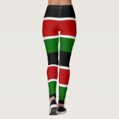 Kenya Maasai Flagge Bendera ya Kenya Leggings (Rückseite)