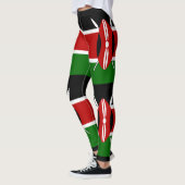 Kenya Maasai Flagge Bendera ya Kenya Leggings (Links)