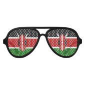Kenya Maasai Flagge Bendera ya Kenya Partybrille (Vorderseite)
