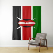 Kenya Maasai Flagge Bendera ya Kenya Wandteppich (Beispiel)