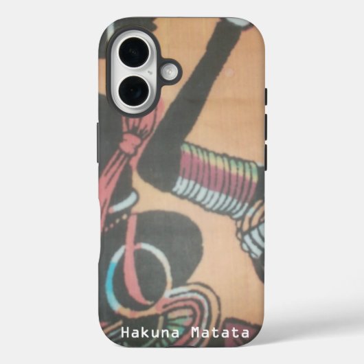 Kenya MAASAI Hakuna Matata. Case-Mate iPhone Hülle (Rückseite)