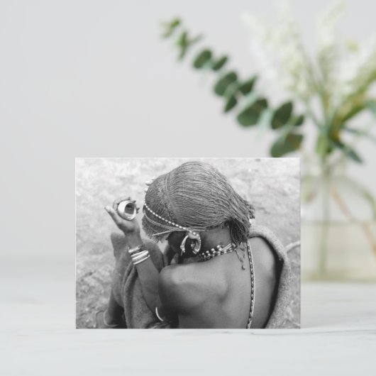 Kenya Maasai Warrior Moran Postkarte (Stehend Vorderseite)