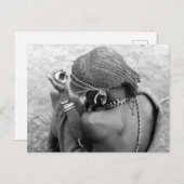 Kenya Maasai Warrior Moran Postkarte (Vorne/Hinten)