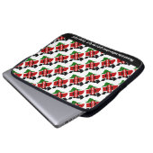KENYA MAP Anpassbarer Text Laptopschutzhülle (Vorne Knopf)