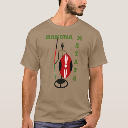 Kenya Mara Safari Basic Dark T - Shirt Template (Vorderseite)