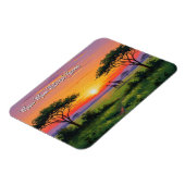 Kenya Masai Mara Giraffes Sunset Magnet (Linke Seite)