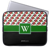 KENYA Monogram Christlich GREEN Laptop Laptopschutzhülle (Vorderseite)