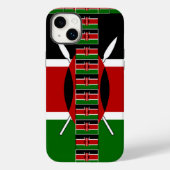 Kenya Nahtlose Miniaturflaggen Grenzrahmen Kunst Case-Mate iPhone Hülle (Rückseite)