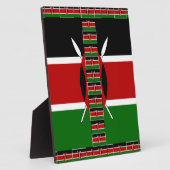 Kenya Nahtlose Miniaturflaggen Grenzrahmen Kunst Fotoplatte (Seite)