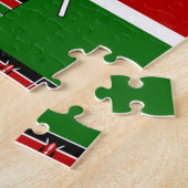 Kenya Nahtlose Miniaturflaggen Grenzrahmen Kunst Puzzle (Seite)