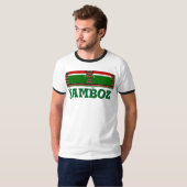 Kenya Nahtlose Miniaturflaggen Grenzrahmen Kunst T-Shirt (Vorne ganz)