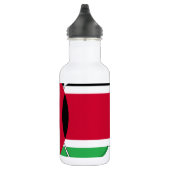 Kenya National Flag Colors Pattern Art Design Edelstahlflasche (Rechts)