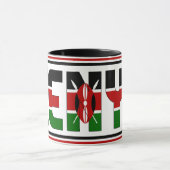 Kenya National Flag Patriotic Kaffee Tasse (Zentrum)