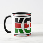 Kenya National Flag Patriotic Kaffee Tasse (Links)