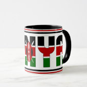 Kenya National Flag Patriotic Kaffee Tasse (VorderseiteRechts)