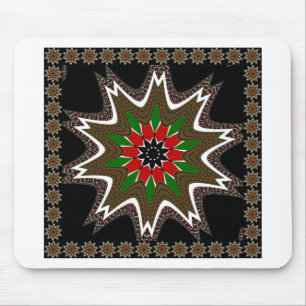 Kenya Nationalflaggen-Farben Muster Kunst Design Mousepad