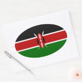 KENYA OVALER AUFKLEBER (Umschlag)