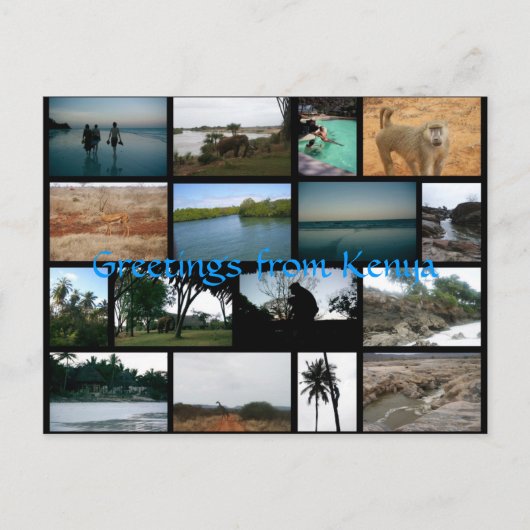Kenya Postcard Postkarte (Vorderseite)