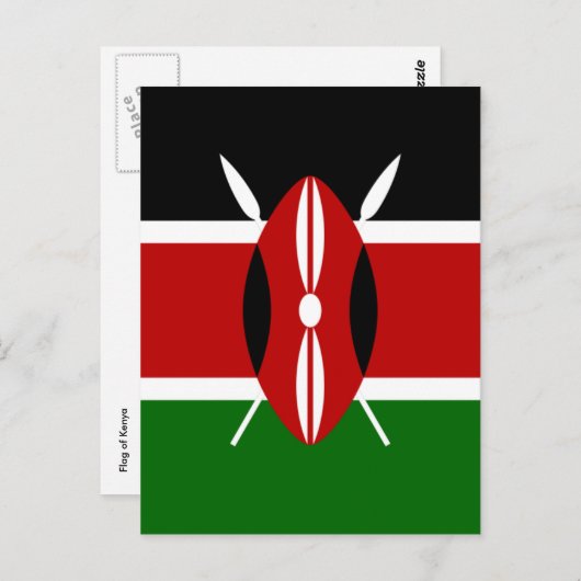Kenya Postkarte (Vorne/Hinten)