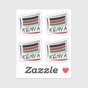Kenya Pride X Flag Aufkleber